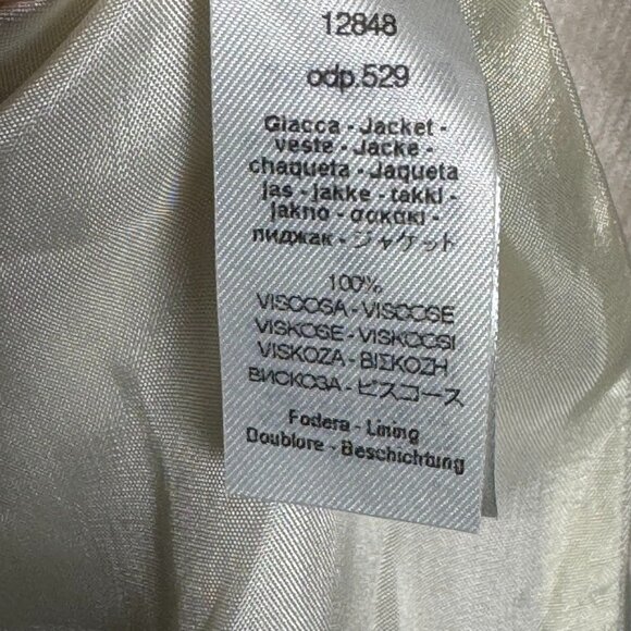 Forte Forte Ivory Pinwale Corduroy Blazer Size Medium Single Breasted Velvet Jac - Picture 8 of 9